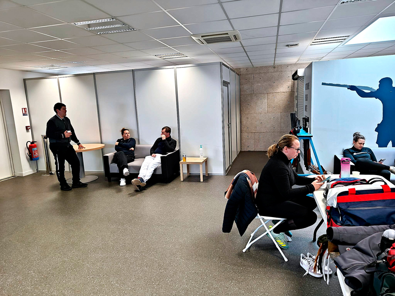 Concentració equip FFT al Centre de Tir Châteauroux