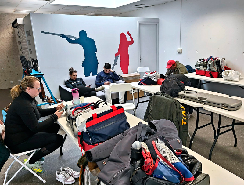 Concentració equip FFT al Centre de Tir Châteauroux