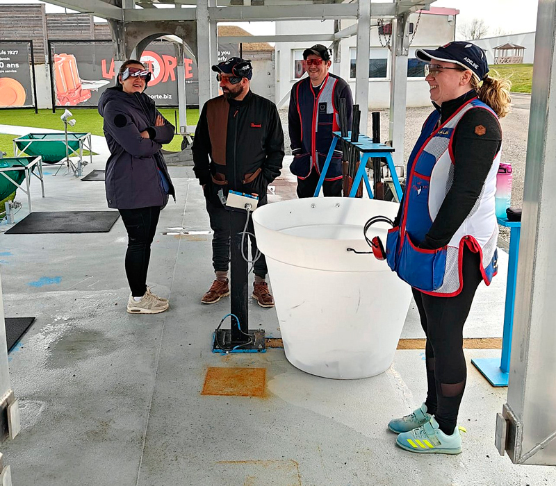 Concentració equip FFT al Centre de Tir Châteauroux
